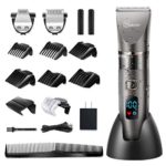 Hatteker Mens Beard Trimmer Cordless Hair Trimmer Hair Clipper Detail Trimme for Men Hair Cutting Kit Men’s Grooming Kit Waterproof