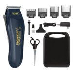 WAHL Clipper Lithium Ion Deluxe Pro Series Rechargeable Pet Grooming Kit – Low Noise Cordless Electric Shaver for Dog & Cat Trimming with Heavy Duty Motor – Model 9591-2100