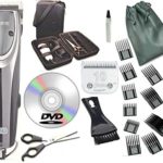 Oster 2-Speed Outlaw Dog Animal Clipper With Case,DVD,Shears And #10 Blade A5 with 10 piece comb guide set.