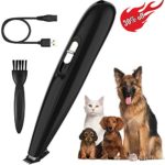 Dog Clippers, Pet Grooming Trimmers Kit Professional 2-Speed Low Noise Cordless Electric Pet Trimmer, USB Rechargeable Electric Pet Hair Clippers for Dogs Cats Around Face, Paws, Eyes, Ears, Rump
