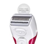 Panasonic Electric Shaver for Women, Cordless 3 Blade Razor, Pop-Up Trimmer, Close Curves, Wet Dry Operation, Independent Floating Heads – ES2207P