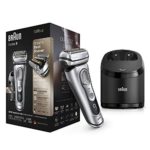 Braun Electric Razor for Men, Series 9 9370cc Electric Shaver With Precision Trimmer, Rechargeable, Wet & Dry Foil Shaver, Clean & Charge Station & Travel Case