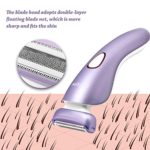 Electric Razor for Women, ISTON Rechargeable Wet and Dry Painless Womens Shaver Body Hair Remover for Legs Underarms and Bikini Trimmer Cordless Waterproof Hair Lady Shaver with LED Light