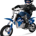 Razor MX350 Dirt Rocket Electric Motocross Off-road Bike for Age 13+, Up to 30 Minutes Continuous Ride Time, 12″ Air-filled Tires, Hand-operated Rear Brake, Twist Grip Throttle, Chain-driven Motor