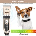 oneisall Dog Shaver Clippers Low Noise Rechargeable Cordless Electric Quiet Hair Clippers Set for Dog Cat