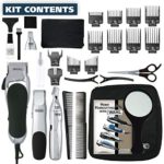 Wahl Clipper Home Barber Kit Model 79524-3001, Electric Clipper, Touch Up Trimmer & Personal Groomer – 30 Piece Kit for Professional Style Haircutting at Home