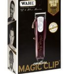 Wahl Professional 5 Star Magic Clip Cord Cordless Hair Clipper for Barbers and Stylists, 6.25 Inch, red, 1 Count