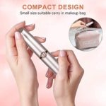 Eyebrow Hair Trimmer for Lady, Painless Portable Precision Electric Eyebrow Hair Remover, Nose and Brows Epilator for Women Wholebody Home (Batteries Not Included),Gold