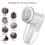 Fabric Shaver Defuzzer, Rechargeable Lint Remover, Electric Sweater Shaver with Replaceable Stainless Steel Blade