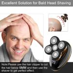 Kibiy Electric Shavers for Men Bald Head Shaver LED Mens Electric Shaving Razors Rechargeable Cordless Wet Dry Rotary Shaver Grooming Kit with Clippers Nose Hair Trimmer Facial Cleansing Brush