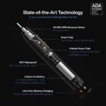 AquaSonic Black Series Ultra Whitening Toothbrush – ADA Accepted Rechargeable Toothbrush – 8 Brush Heads & Travel Case – Ultra Sonic Motor & Wireless Charging – 4 Modes w Smart Timer – Sonic Electric