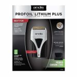 Andis Profoil Lithium Plus Titanium Foil Shaver 17200, Black/Gray, 1 Count