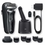 Braun Electric Razor for Men, Series 7 7075cc 360 Flex Head Electric Foil Shaver with Beard Trimmer, Rechargeable, Wet & Dry, 4in1 SmartCare Center and Travel Case