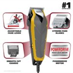 Wahl Clipper Fade Cut Haircutting Kit for Blending and Fade Cuts with Extreme-Fade Precision Blades, Heavy Duty Motor, Secure-Snap Attachment Guards, and Fade Lever for Home Haircuts – Model 79445