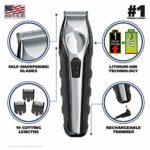 Wahl Lithium Ion Total Beard Trimmer, Facial Hair Clippers with 13 Guide Combs for Easy Trimming, Detailing, & Grooming – Model 9888