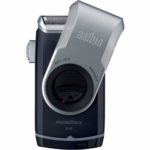 Braun MobileShave M-90 Travel Shaver Silver (Precision Trimmer, Smart Foil, Wide Floating Foil, Washable)