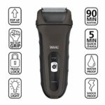 WAHL Lifeproof Lithium Ion Foil Shaver – Waterproof Rechargeable Electric Razor With Precision Trimmer for Men’S Beard Shaving & Grooming with long Run Time & Quick Charge, Grey – model 7061-2301