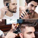 Hatteker Mens Beard Trimmer Hair Clipper Hair Trimmer Cordless Grooming Kit Mustache Trimmer Precision Trimmer for Men Hair Cutting Kit Waterproof 3 in 1