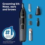 Philips Norelco Nosetrimmer 3000 For Nose, Ears and Eyebrows NT3600/42, Black
