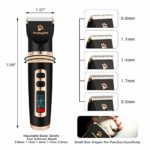 PettingPal Dog Grooming Clippers Professional Heavy Duty 2 in 1 Shaver with Small Trimmer Blade Quiet Rechargeable Cordless Electric Hair Cutting Kit for Dogs Cats Pets