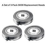 SH30 Replacement Heads for Philips Norelco Series 3000, 2000, 1000 Shavers and S738 Click and Style, ComfortCut Shaving Heads SH30/52 Made in Netherlands