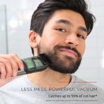 Remington MB6850 Vacuum Stubble and Beard Trimmer, Lithium Power and Adjustable Length Comb with 11 Length Settings (2-18mm)