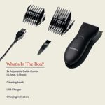 The Trimmer by Meridian: Electric Below-The-Belt Trimmer Built for Men | Effortlessly Trim Pesky Hair | Waterproof Groin & Body Shaver | 90 Minute Battery Life with Universal USB Charging (Oynx)