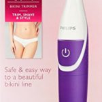 Philips Beauty BikiniGenie Cordless Bikini Trimmer for Women, Showerproof Hair Removal, BRT383/50