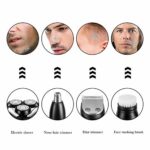 SURKER Electric Shaver Razor Cordless Beard Trimmer for Men Nose Hair Trimmer 3 in 1 Trimmer Grooming Kit Plus 1 Facial Cleansing Brush Waterproof USB Rechargeable Dry Wet