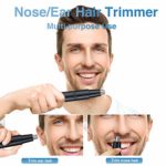 Nose and Ear Hair Trimmer,2021 Professional Painless Nose Hair Removal Clipper for Men and Women,Electric Dual-Edge Stainless Steel Blades Mute Motor Facial Hair Trimmer Easy to Clean