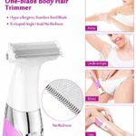 Electric Shaver for Women, 3-in-1 Painless Women Razors Body Hair Removal Bikini Trimmer for Legs, Arms, Underarms, Face and Bikini Rechargeable Cordless Womens Shaver Hair Remover – USB Charge