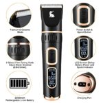VOVO Dog Clippers Professional 3-Speed Low Noise Pet Grooming Kit Tools Rechargeable Cordless Electric Hair Clippers for Dogs Cats Pets