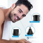 Nose Hair Trimmer 3 in 1 USB Rechargeable Facial Eyebrow Ear Beard Rechargeable Electric Nose Hair Trimmer Waterproof Clipper or Men & Women