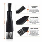 8 Pieces Double Sided Razor Trimmer Electric Shaver Cleaning Brush Set Nylon Bristles PP Handle