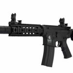 Lancer Tactical Gen 2 Airsoft Rifle SD M4 GEN 2 Polymer- Electric Full/Semi-Auto Airsoft AEG Rifle with 0.20g BBS, Included Charger and Battery… (Black High FPS)