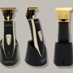 SUPREME TRIMMER Beard Trimmer for Men Professional Hair Clippers Body Mustache Groomer Cordless Grooming Kit W/LED Indicator & USB Rechargeable Stand – ST5210 Gold T-SHAPER Li