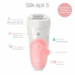 Braun Epilator Silk-épil 5 5-895, Hair Removal for Women, Shaver & Trimmer, Rechargeable, Cordless, Wet & Dry, Cleansing Brush, Beauty Kit & 5 extras