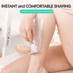 NOOA Cordless Rechargeable Hair Trimmer, Waterproof Electric Razor for Women, Painless Wet and Dry Womens Shaver Bikini Trimmer for Public Hair Legs Underarms