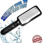 Colossal foot rasp foot file and Callus remover. Best Foot care pedicure metal surface tool to remove hard skin. Can be Used on both wet and dry feet, Surgical grade stainless steel file