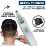 Wahl Ear, Nose, & Brow Trimmer Clipper – Painless Eyebrow & Facial Hair Trimmer for Men & Women, Battery Included Electric Groomer – Model 5545-400