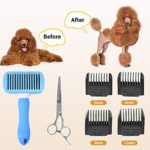 Dog Clippers ,Dog Grooming Clippers,Hair Trimmer Pet Hair Clippers Rechargeable,Low Noise, Electric Dog & Cat Grooming Kit with Scissors Nail Kits for Small & Large Pets with Thick to Heavy Coats