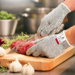 NoCry Cut Resistant Gloves – Ambidextrous, Food Grade, High Performance Level 5 Protection. Size Medium, Complimentary Ebook Included