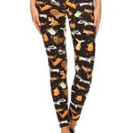 S510-3X5X Dog Breeds Print Leggings