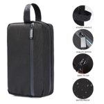 Toiletry Bag for Men, Portable Travel Toiletry Organizer Bag,Shaving Bag for Toiletries Accessories (Black)