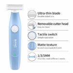 Lady Shaver and Trimmer for Women-Electric Cordless Bikini Trimmer Electric Painless Lady Shavers Rechargeable Wet & Dry Hair Removal Epilator for Face and Body,Arms,Legs Blue