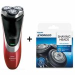 Philips Norelco AT811/84 PowerTouch Electric Rotary Shaver with SH50/52 Replacement Shaver Head and Aquatec Seal – Bundle