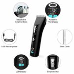 Dog Clippers, Pet Grooming Clippers, Dog Shaver Professional with Liquid Crystal Display, Low-Noise Electric Cordless USB Rechargeable Hair Cutter Trimmer for Thick Long Haired Dog Cat