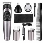 Hatteker Beard Trimmer Kit & Hair Trimmer for Men Cordless Body Moustache Nose Hair Trimmer 3 in 1 Groomer Kit USB Rechargeable