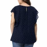 haoricu Bat Blouse, Clearance!Women Solid Off Shoulder 3/4 Sleeve Plus Size Loose Bling T Shirt Tunic Tops (D-Navy, XL)