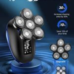 Head Shaver for Men Electric Razor Upgrade 6D Floating Electric Shaver 5 in 1 Wet & Dry Shaver IPX7 Bald Head Shaver Led Display Electric Rotary